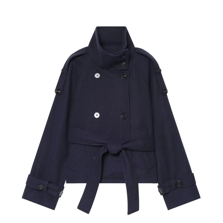 Women's New Jackets Autumn 2026 Fashion Loose High-necked Warm Autumn Woolen Coats Chic Women's Street Youth Outerwear Coats