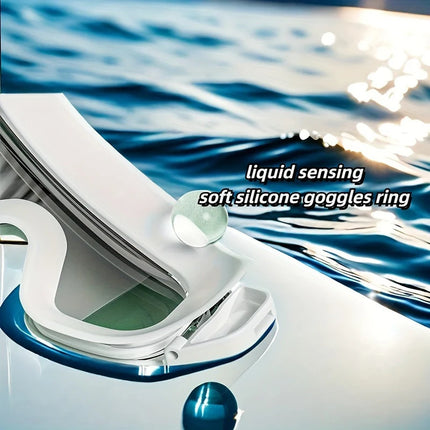 Nuovi occhialini da nuoto HD elettrolitici Occhiali da acqua con montatura grande per adulti Cinturino in silicone PC Buceo Accessori per la pesca subacquea