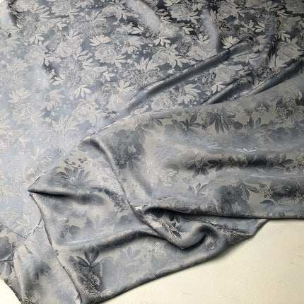 Tessuto jacquard con motivo peonia in rilievo bicolore al metro per gonne, pigiami, cucito, tessuto Hanfu stampato, delicato sulla pelle, sottile e morbido