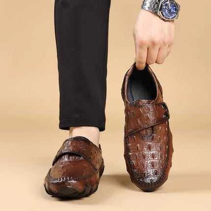 Mocassini Estivi da Uomo per Matrimonio, Scarpe Eleganti da Passeggio, Mocassini da Guida, Nuovi Arrivi Scarpe Casual da Uomo in Pelle Spaccata Slip-on, Scarpe Basse da Uomo