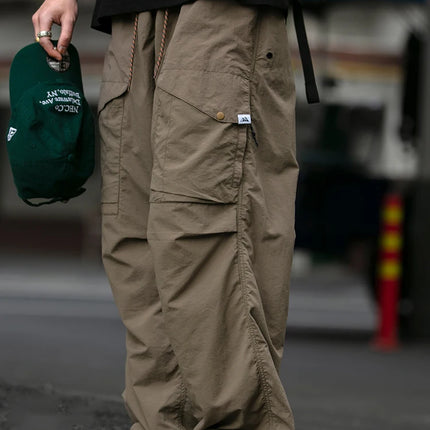 Spring Summer Korean Outdoor Functional Waterproof Cargo Pants For Men Clothing Harajuku Joggers Casual Breathable Pants Male