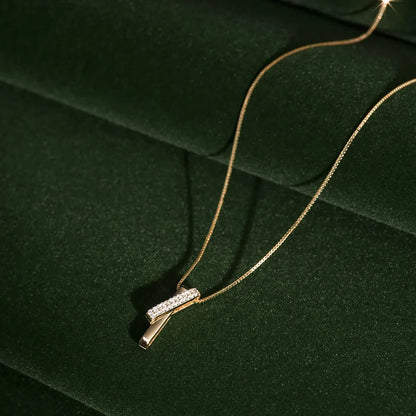 1 pz semplice personalità linee geometriche anello misterioso ad incastro matrimonio festa di compleanno proposta regalo collana catena clavicola