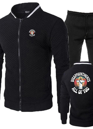 Disappointments All of You Funny Jesus Christian Faith 2025 Men's Film Fit Set Hoodies Sweatpant Casual Outdoor Sports Suit PlatiNum