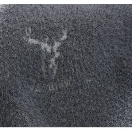 Thickened Winter Semi High Neck Knitted Sweater with Anti Pilling Splicing Men's Casual Long Sleeved Bottom Printed Pullover