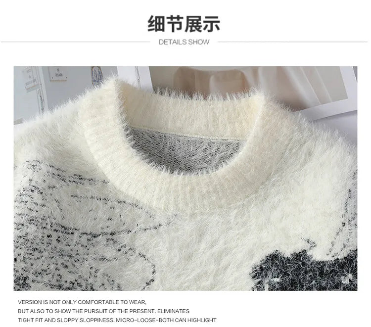 2026 Winter Sweaters for male men thick O-neck sweater men Student youth sweaters autumn Men's wool Casual Knitwear Pullover