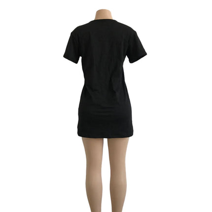 Sexy Summer Dress Deep V Neck Pleated Women Dress Hollow Out Solid Color Hanging Neck White Mini Dress