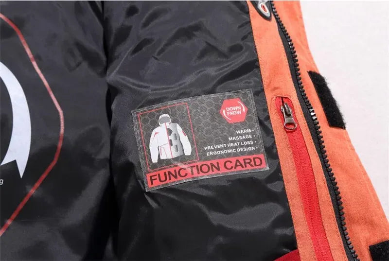 -20 Degree Down Jacket Male Winter Parkas Men White Duck Down Jacket Hooded Outdoor Thick Warm Padded Snow Coat Oversize M-4XL - PlatiNum