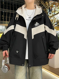 New Arrival Men's Hooded Jackets 2026 Spring Autumn Outdoor Loose Casual Coats Youth Streetwear Plus Size M-4XL Tops Clothing