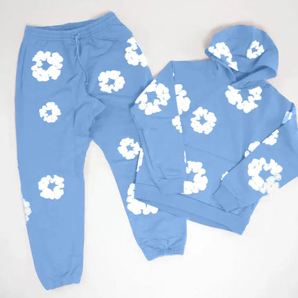 DENIM TEARS brand hot selling new fashionable foam cotton printed hoodie, European and American fashionable men's sports suit PlatiNum