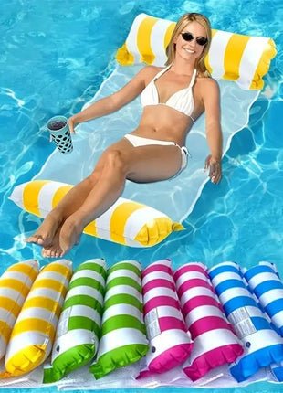 Amaca gonfiabile per piscina galleggiante Amaca per adulti Amaca per acqua per adulti 4 in 1, sella, deriva, lettino, galleggianti Zattere Piscina Lago Spiaggia