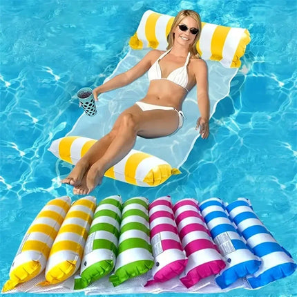 Amaca gonfiabile per piscina galleggiante Amaca per adulti Amaca per acqua per adulti 4 in 1, sella, deriva, lettino, galleggianti Zattere Piscina Lago Spiaggia