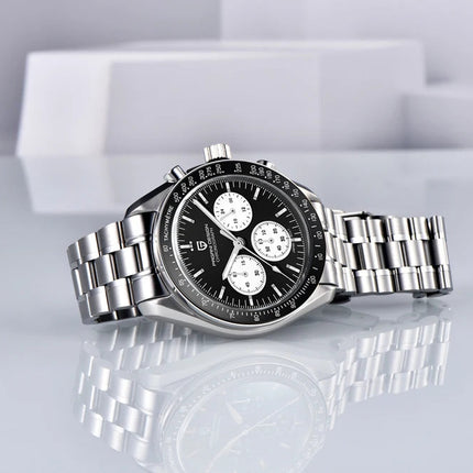 Nuovo Orologio da Uomo PAGANI DESIGN Golden Moon 2026, Orologio al Quarzo di Lusso, Cronografo Sportivo, Vetro Zaffiro AR, Impermeabile, Regalo platinumshop