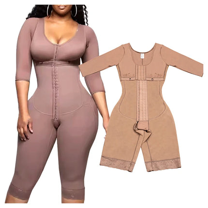 Guaine colombiane per tutto il corpo Shaper Tute ad alta compressione Postoperatorio Dopo il parto Lipo Braccio Vita più sottile Riducendo Shapewear
