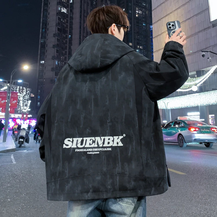 Fashion 2026 Spring Autumn Men's Casual Hooded Jackets Streetwear Windproof Coats Youth Outdoor Plus Size 4XL Hoody Top Clothing