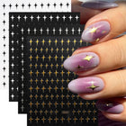 4pcs/set 3D Cute Cartoon Black Cat Nail Stickers Funny Cat Paw/Bowtie Self-Adhesive Nail Art Decals Manicure Accessories DIY 8*1
