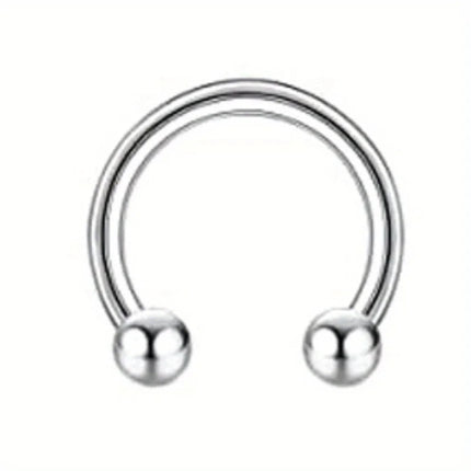 Drperfect 1pc orecchini chirurgici in acciaio inossidabile per donna uomo orecchini con retro piatto orecchini con cartilagine orecchini a cerchio con Piercing platinumshop