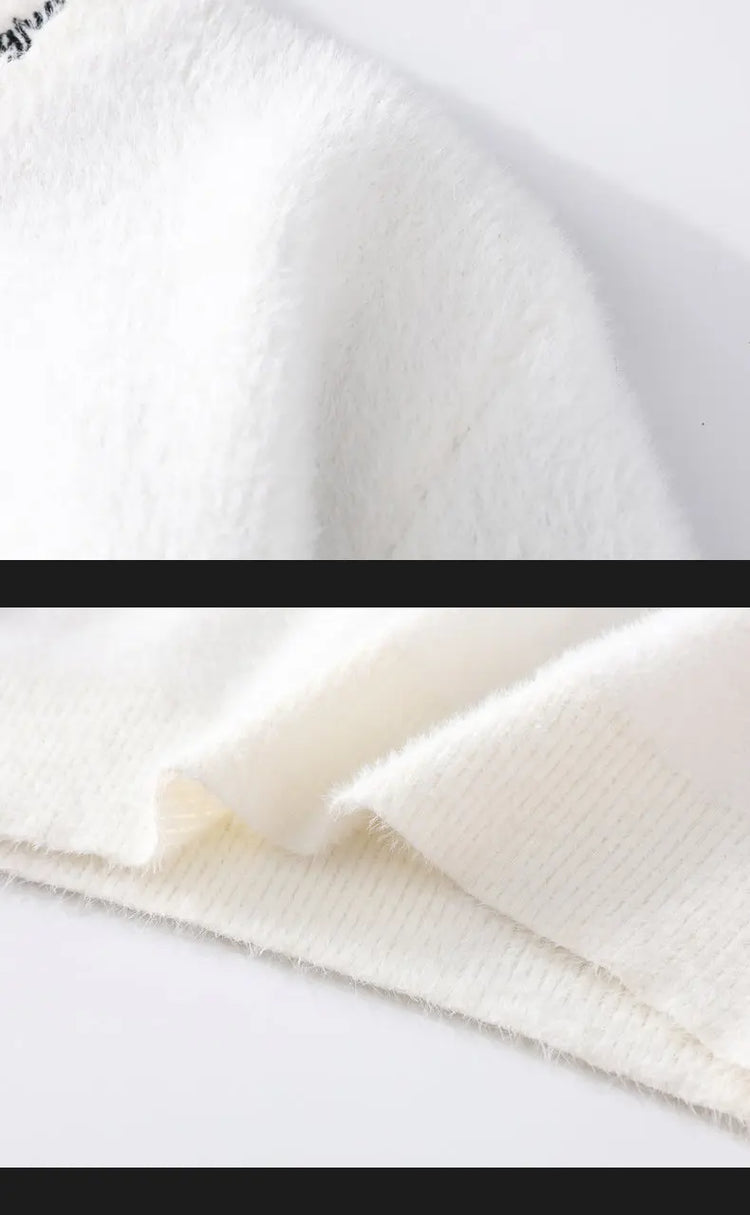 Sweaters men winter korean style mens warm sweater V-neck men sweaters autumn Men's wool pullovers men full size M-XXXL