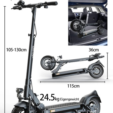 Monopattino Elettrico JOYOR Y8-S per Adulti, 500W 48V26Ah, 25km/h, Ruote da 10 Pollici, Pieghevole, Magazzino in Germania, Certificato CE ABE