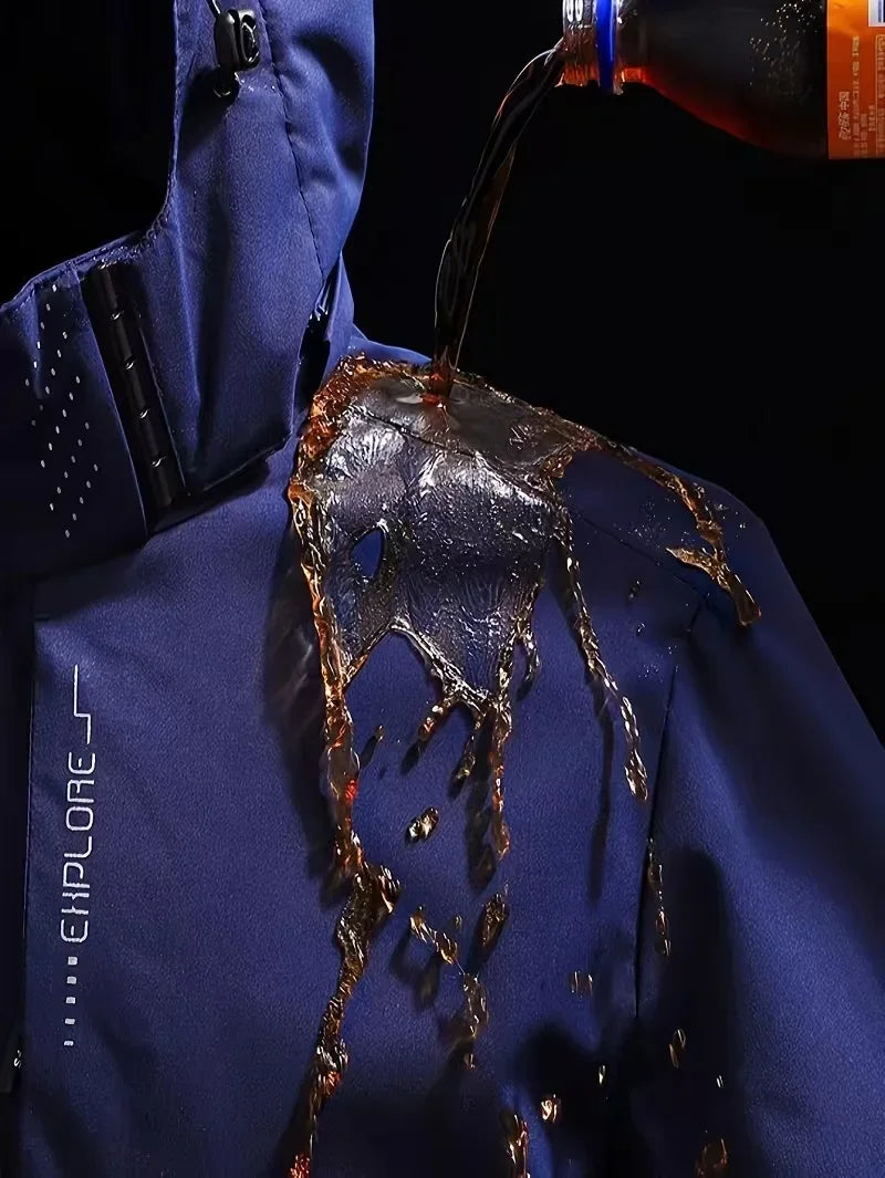 Red Bull Down Jacket Men's Coat Spring And Autumn Style Hooded Detachable Outdoor Windproof And Waterproof Mountaineering Suit