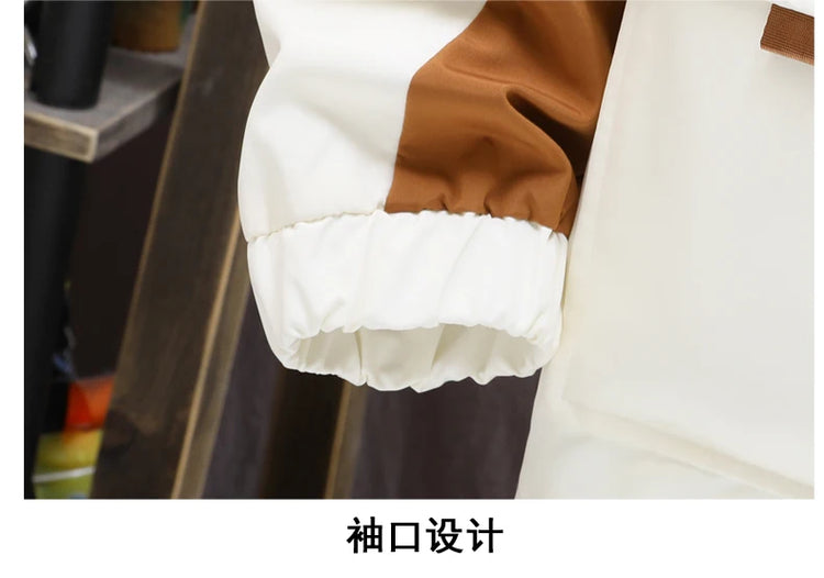 Fashion Men's Hooded Jackets 2026 Spring Autumn Youth High Streetwear Loose Casual Coat Outdoor Zipper Windbreaker Tops Clothing