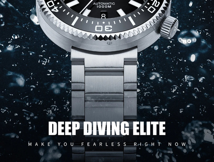 ADDIESDIVE Men's Automatic Mechanical Watch Sapphire Glass Super Luminous Watches Stainless Steel Hombre 100Bar Waterproof