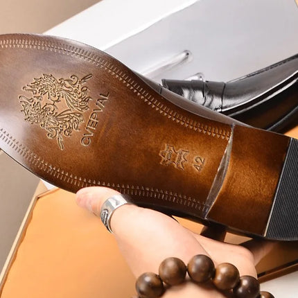 Mocassini da uomo di lusso in vera pelle slip on scarpe eleganti da lavoro casual nere scarpe da ufficio per feste di matrimonio da uomo