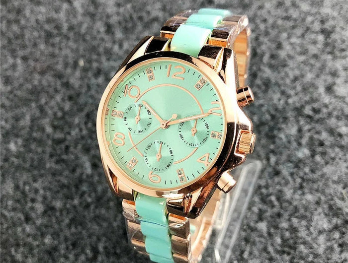 Nuovi orologi da polso da donna in acciaio inossidabile, orologi al quarzo da donna, orologi eleganti da donna di marca di lusso, orologi da donna platinumshop