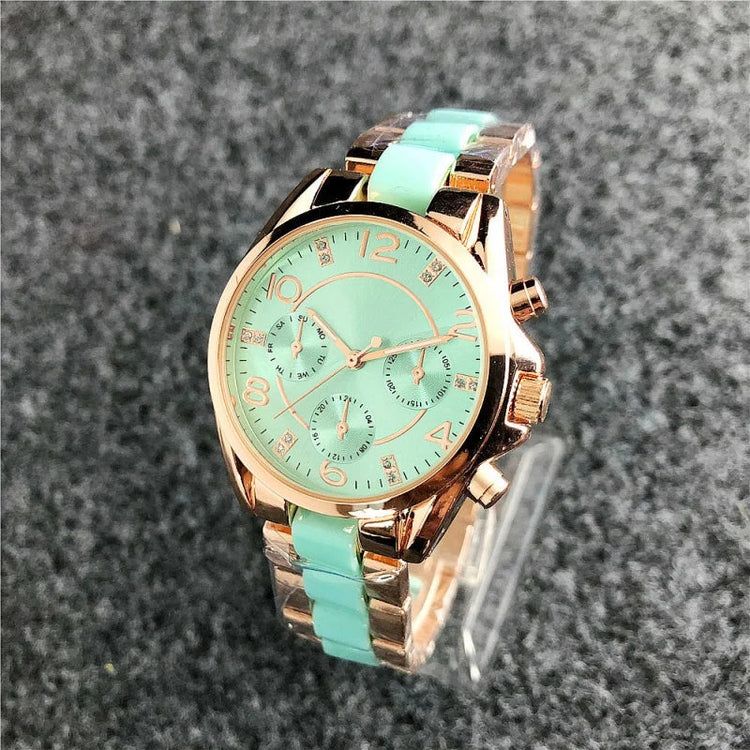 Nuovi orologi da polso da donna in acciaio inossidabile, orologi al quarzo da donna, orologi eleganti da donna di marca di lusso, orologi da donna platinumshop