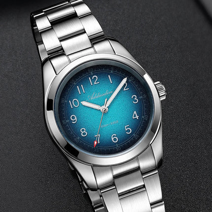 ADDIESDIVE 2026 New 36mm Men's Luxury Quartz Watch Sapphire Crystal 100m Water Resistance Super Luminous Stainless Steel Watch