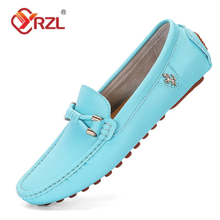 YRZL Mocassini da uomo Scarpe in pelle fatte a mano Scarpe da guida casual Scarpe slip-on Mocassini comodi di lusso Scarpe da uomo Taglie forti 37-48