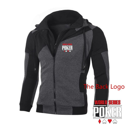 World Series of Poker 2024 Spring and Autumn New Men's Sweatshirt Printing Color Matching Hoodie Cotton High Quality Tops PlatiNum