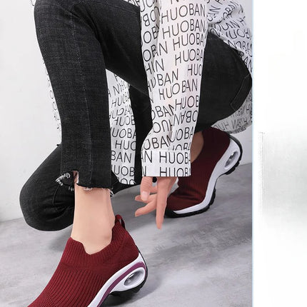 Nuove Scarpe Sportive Casual da Donna Estate 2024, Sneakers con Zeppa e Piattaforma, Scarpe Vulcanizzate Traspiranti per Signore