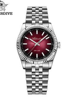 ADDIESDIVE 36mm Luxury Watch for Women VH31 Movement 100m Waterproof BGW9 Luminous Diving Watches Stainless Steel Quartz Watch