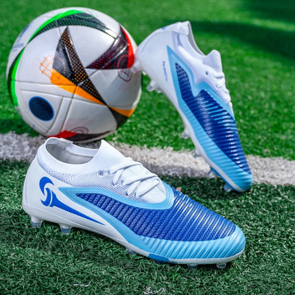 Nuovi Scarpini da Calcio per Uomo, Scarpe Sportive da Esterno per Ragazzi, Tacchetti Lunghi Antiscivolo Traspiranti, Scarpe da Calcio per Allenamento e Partite, Comode per Adulti