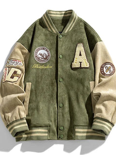 New Baseball Jacket Men Fashion Embroidered Jackets Coats High Street Outwear Man Bomber Jacket Hip Hop Clothing Top