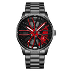 Orologio da Uomo LIGE di Lusso al Quarzo, Sportivo, Impermeabile, in Acciaio Inossidabile, Luminoso, con Quadrante a Forma di Ruota d'Auto, Elegante Orologio da Uomo per Affari platinumshop