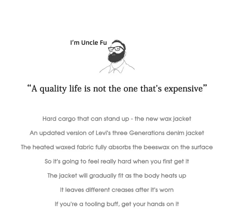 Maden Amekaji Retro Male Oil Waxed Jacket Canvas Cotton Khaki Military Uniform Light Casual Work Safari Style Coats Man Clothing