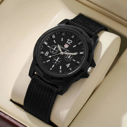 Orologi militari da uomo casual Orologio da polso sportivo al quarzo Cinturino in nylon Orologio da uomo Relogio Masculino (senza scatola) platinumshop