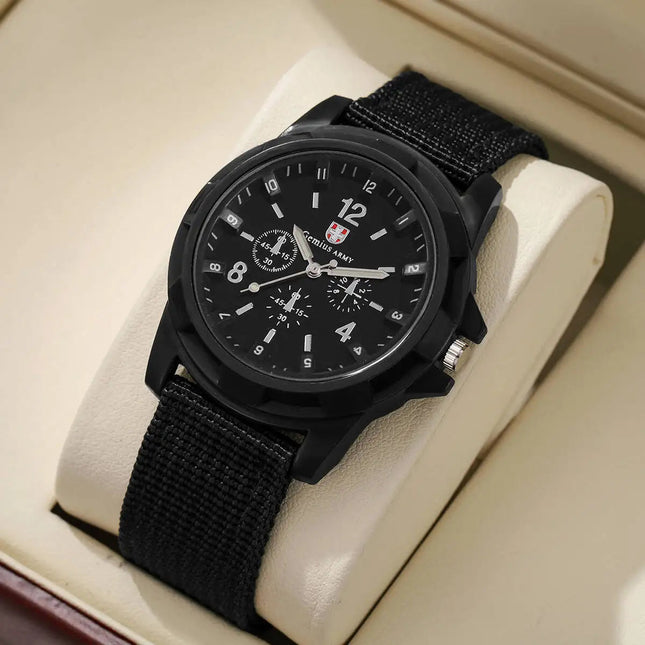 Orologi militari da uomo casual Orologio da polso sportivo al quarzo Cinturino in nylon Orologio da uomo Relogio Masculino (senza scatola) platinumshop