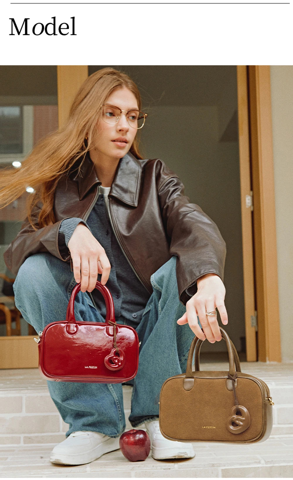 LA FESTIN Original Brand 2025 New Handbag Women Fashion Designer Shoulder Crossbody Bag lady Leather Bag Classic Retro Bag