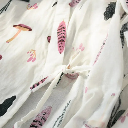 Pigiama kimono in stile giapponese estate nuovo pigiama di garza di cotone 100% camicia da notte da donna SPA yukata homewear pigiama lungo da donna
