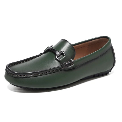 Mocassini in Pelle da Uomo Stile Britannico, Traspiranti, Slip-on, per Guida e Outdoor, Scarpe Casual Classiche Fatte a Mano, Design Elegante