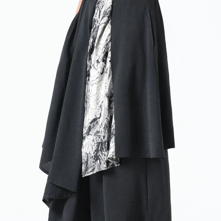 Pantaloni Stile Coreano di Tendenza, Design Casual da Uomo, Moda Streetwear, Pantaloni Maschili Oversize a Gamba Larga con Effetto Due Pezzi