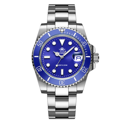 ADDIESDIVE Classic Men's Business and Leisure Quartz Watch 200m Waterproof 316L Stainless Steel Sports Night Light Diving Watch