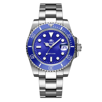 ADDIESDIVE Classic Men's Business and Leisure Quartz Watch 200m Waterproof 316L Stainless Steel Sports Night Light Diving Watch