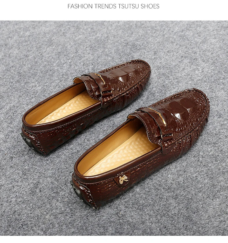Scarpe Italiane Formali da Uomo, Mocassini in Pelle Fatti a Mano, Scarpe Casual Eleganti Slip-on, Comode Calzature di Lusso per Uomo