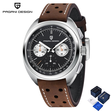 Nuovo Orologio da Uomo PAGANI DESIGN Panda 2026, Orologio al Quarzo Retrò, Cronografo Impermeabile con Vetro Zaffiro AR, Luminoso, Sportivo, in Acciaio Inossidabile