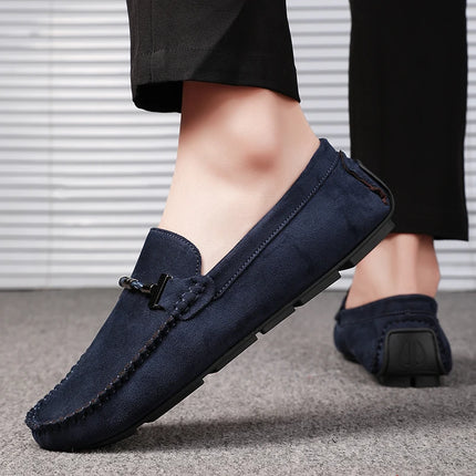 Migliori Mocassini Slip-on da Uomo, Morbidi Mocassini da Guida, Scarpe Basse di Alta Qualità, Scarpe da Passeggio Maschili, Mocassini Casual in Pelle Scamosciata, Scarpe Estive da Uomo