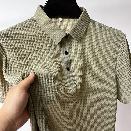 Summer New Men's POLO T-Shirt CZ Ceska Zbrojovka Firearms High End Ice Silk Men's Short-Sleeved Top Shirt Collar