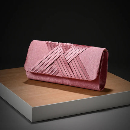 Luxury Stripes Designer One-shoulder bag Envelope Evening Clutch Bags hardware shoulder bag women wedding party gift bag PlatiNum